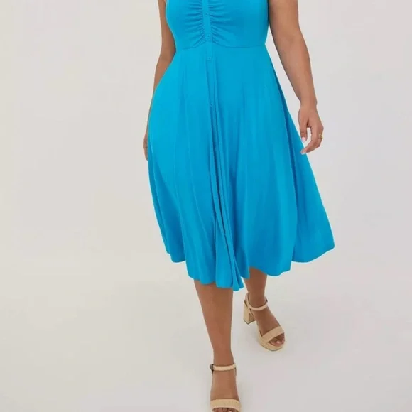 BNWT Torrid Size 3 Super Soft Button Down Midi Dress PLS READ DESCRIPTION - Picture 4 of 9